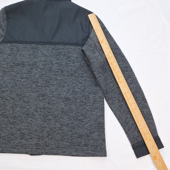 Lands End Jacket Mens Medium Tall 38-40 Gray Knit Snap Front‎ Shacket Outdoor - Picture 6 of 9